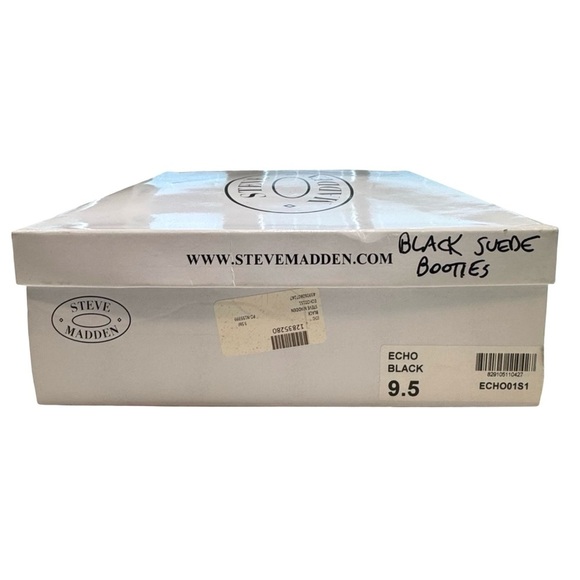 Steve Madden Women’s Suede Booties. Echo Black. Size 9.5 - Picture 10 of 16